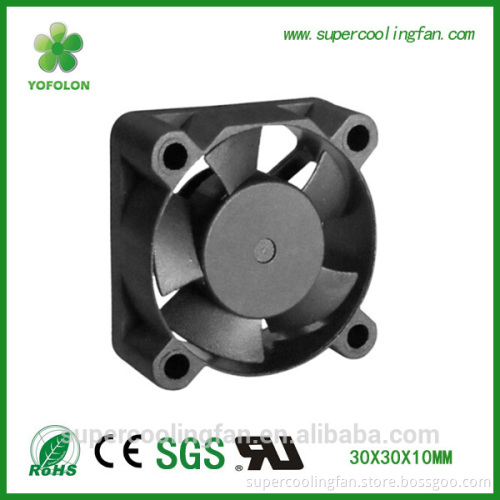 3010 12V mini dc fan sleeve bearing high flow small electric fan